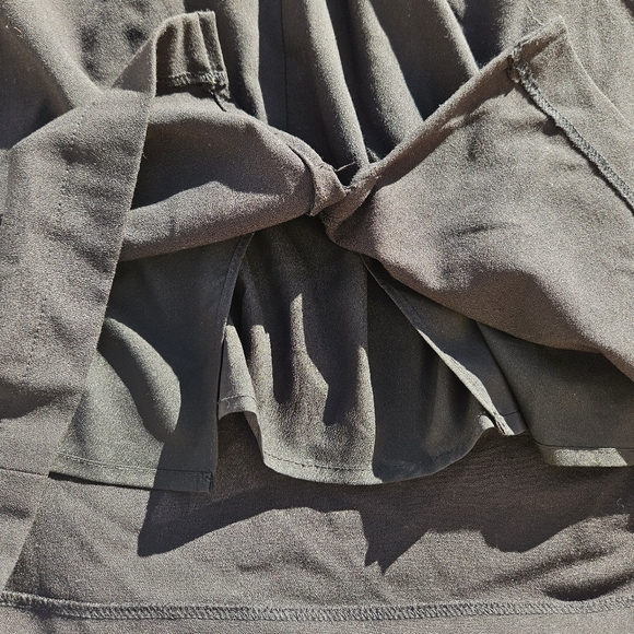 Bcbgmaxazria Dress Women's Black Size Medium Lace Back Ruched Waist BCBG - Picture 14 of 16